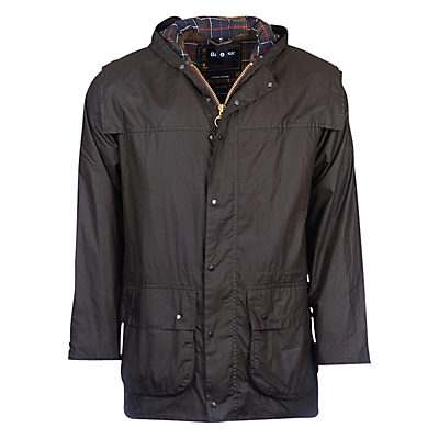 Barbour Lifestyle Classic Durham Waxed Jacket, Sage Barbour Lifestyle Classic Durham Waxed Jacket, Sage